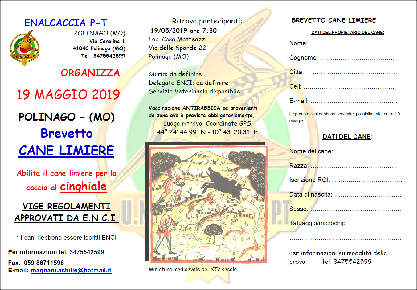 Modena Corso Conduttore Limiere 2019